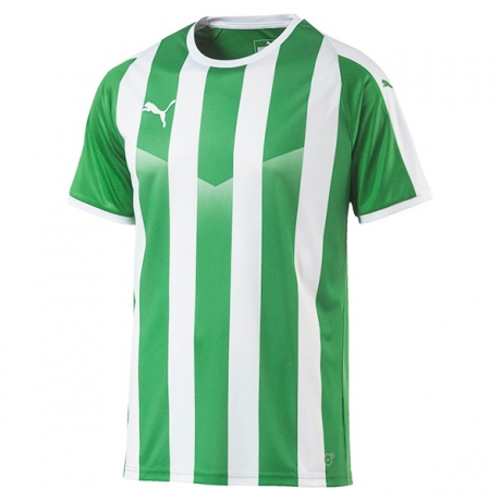 Polera Puma Jersey Striped Verde Blanco Original