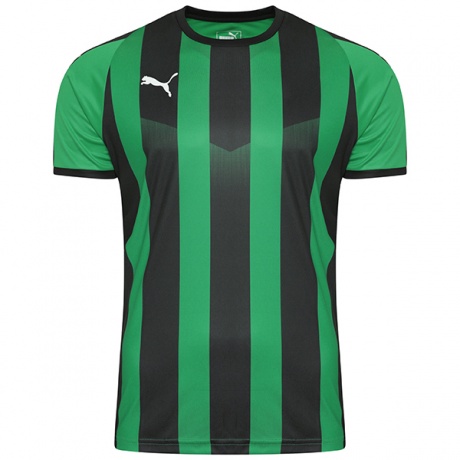 Polera Puma Jersey Striped Verde Negro Original